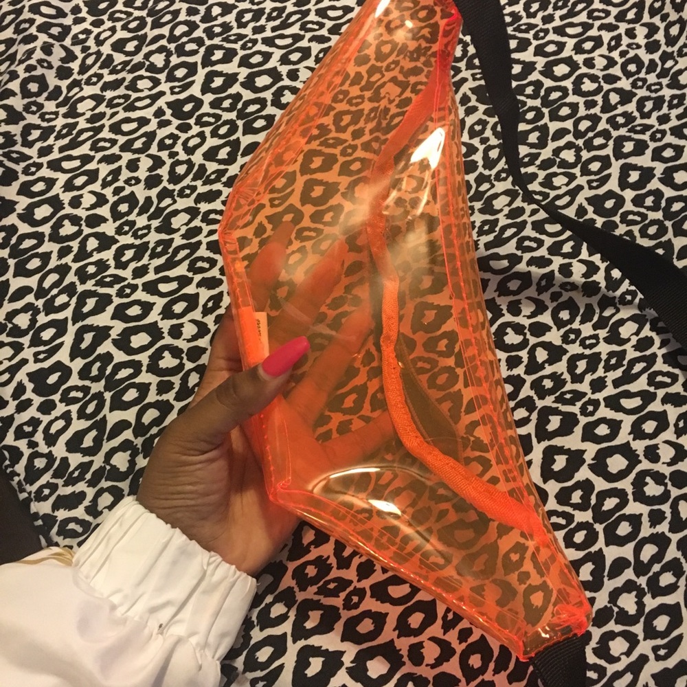 See Through Orange Fanny Pack ! - Picture 3 of 3